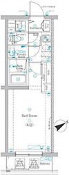 ディップス高田馬場駅前 1Kの間取図画像
