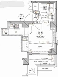 REALIZE代々木上原 1Kの間取図画像