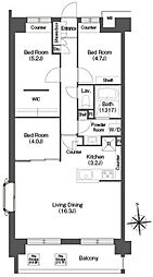 コンフォリア高島平 2階3LDKの間取り