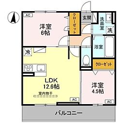 間取図画像 2LDK