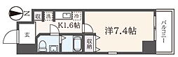 ロジェ府中 1Kの間取図画像