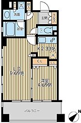 シティスパイア三ノ輪 2階1LDKの間取り