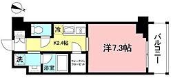 プライムメゾン方南町 6階1Kの間取り
