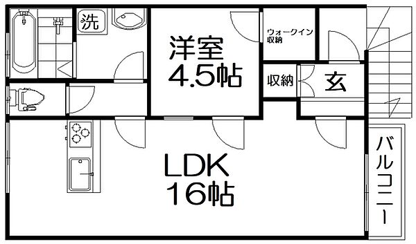 Renovation　MII ｜大阪府枚方市渚本町(賃貸アパート1LDK・2階・37.82㎡)の写真 その2