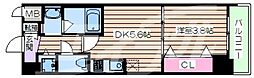ラクラス本町東 4階1DKの間取り