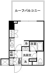 パークリュクス清澄白河 ワンルームの間取図画像