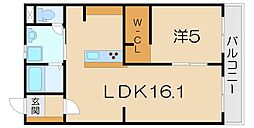 間取図画像 1LDK