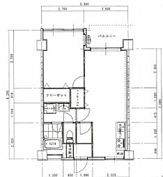 長尾興産ビル 1LDKの間取図画像