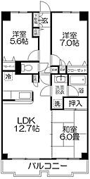 パティオ大宮 3LDKの間取図画像