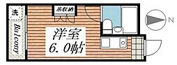 メゾン・ド・パピヨン ワンルームの間取図画像