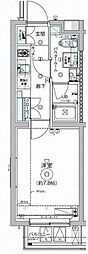 セジョリ奥沢 2階1Kの間取り