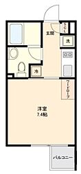 GRAN PASEO新宿 2階1Kの間取り