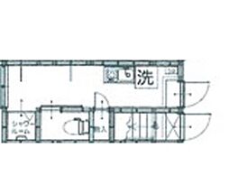 サークルハウス蓮根弐番館 ワンルームの間取図画像