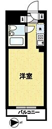 東京メトロ東西線 高田馬場駅 徒歩9分の賃貸マンション 3階1Kの間取り