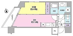 コンフォリア東池袋 1DKの間取図画像