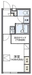 レオパレスゴスホーク 1Kの間取図画像