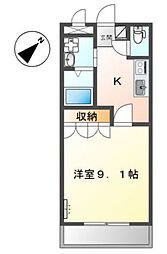 Do・yaレネット 1Kの間取図画像