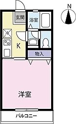 JR総武線 大久保駅 徒歩1分の賃貸アパート 1階1Kの間取り