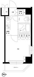 ルーブル川崎伍番館 1Kの間取図画像