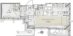 REGALIZ品川南大井II 7階1LDKの間取り