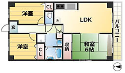 エトワール門口 7階3LDKの間取り