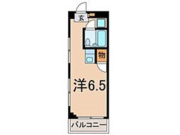 水野ビル ワンルームの間取図画像