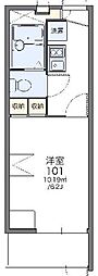レオパレスエスポワール 1Kの間取図画像
