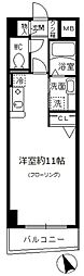 ジャルダン学研住道 ワンルームの間取図画像