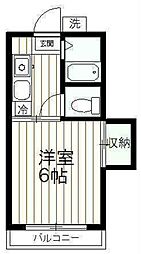 フォーブルハヤシ 1階1Kの間取り