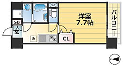JR東海道・山陽本線 兵庫駅 徒歩7分の賃貸マンション 2階1Kの間取り