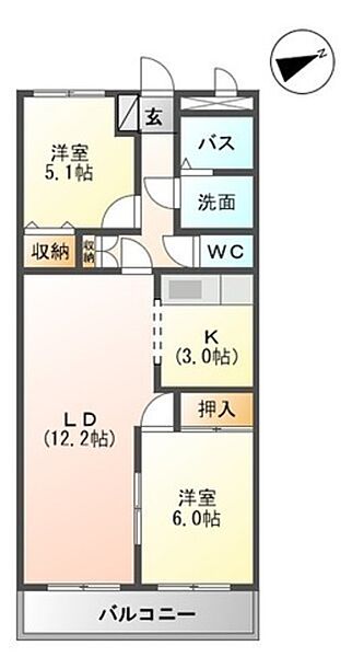 和歌山県海南市藤白(賃貸アパート2DK・1階・58.32㎡)の写真 その2