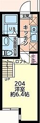 FULLMOON 1Kの間取図画像