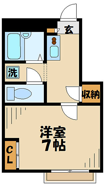 レオパレスＹＯＳＨＩＮＯ（21237） 101｜東京都八王子市下柚木(賃貸アパート1K・1階・23.97㎡)の写真 その2
