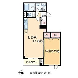 アーク アコルト アヤセ 4階1LDKの間取り