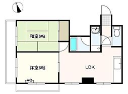 メゾン.ド.フローレンス 2LDKの間取図画像