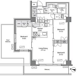 ソライエアイル練馬北町 3LDKの間取図画像