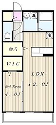 モナリエ 1LDKの間取図画像