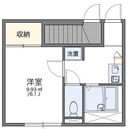 レオパレス扇 1Kの間取図画像