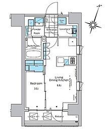 吉川ビル 1LDKの間取図画像