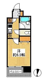 パレステュディオ田町 1Kの間取図画像