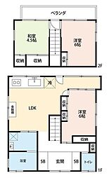 八王子戸建 1階3LDKの間取り