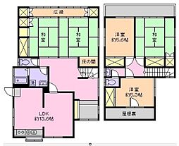 湊貸家 1階5LDKの間取り