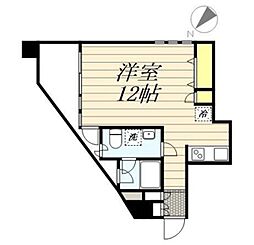 HF目黒レジデンス ワンルームの間取図画像