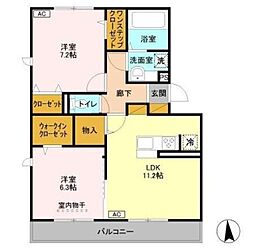 間取図画像 2LDK