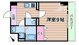 サニーレジデンス吉野II 1Kの間取図画像