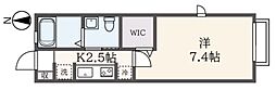 紅葉丘ParkSideVilla1 1Kの間取図画像