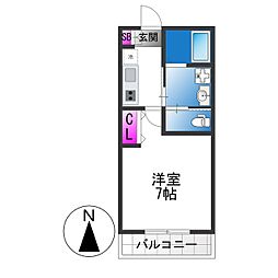 間取図画像 1K