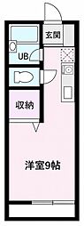 サン・エミネンス ワンルームの間取図画像