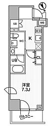 STAGEFIRST浅草橋2 1Kの間取図画像