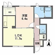 ブランシェＫ 101 ｜ 山形県山形市東山形２丁目10-43（賃貸アパート1LDK・1階・46.40㎡） その2